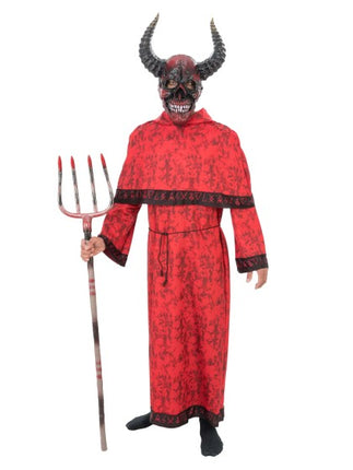 Costume de diable pour homme, rouge, taille unique