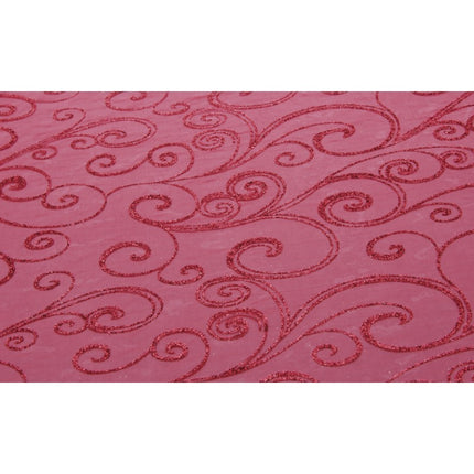 Chemin de table rouge pailleté 5M 36cm