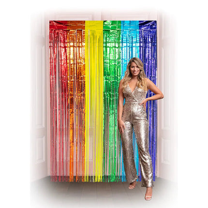 Regenboog Deurgordijn 1m van Boland koop je bij Partywinkel