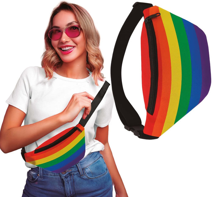 Regenboog Heuptasje van Fiestas Guirca koop je bij Partywinkel