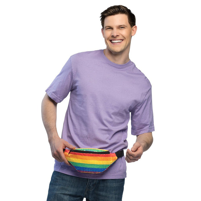 Regenboog Heuptasje Pailletten van Boland koop je bij Partywinkel