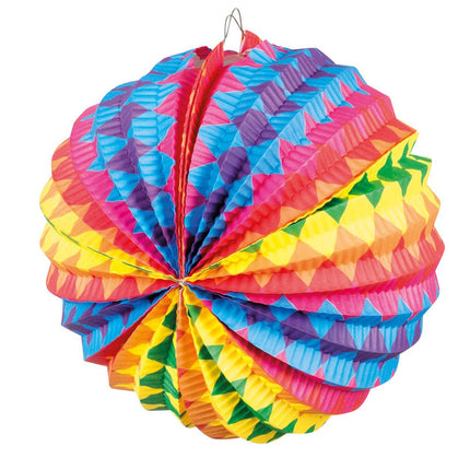 Regenboog Lampionnen Ballon 22cm 12st van Boland koop je bij Partywinkel