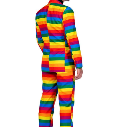 Regenboog Pak Heren 3 delig van Wilbers & Wilbers koop je bij Partywinkel