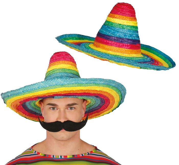 Regenboog Sombrero 50cm - Partywinkel - 8434077137567