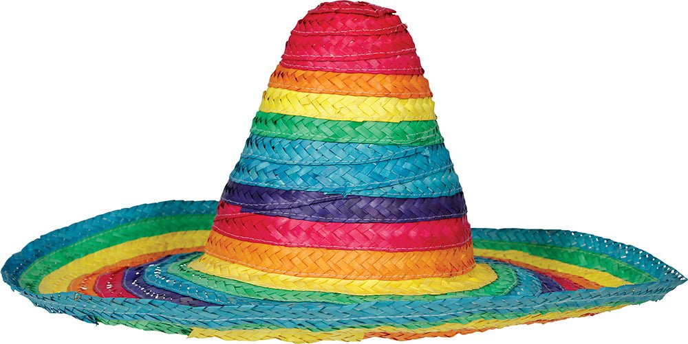 Regenboog Sombrero 50cm - Partywinkel - 8434077137567