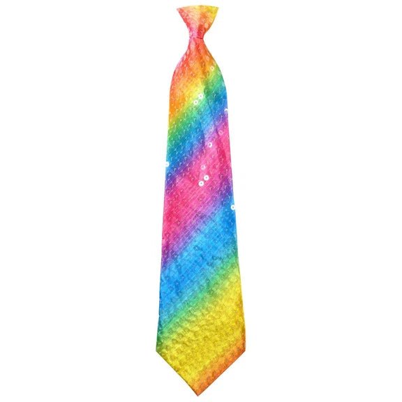 Regenboog Stropdas 32cm van VDV Benefit koop je bij Partywinkel