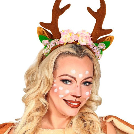Rendier Haarband Bruin van Widmann koop je bij Partywinkel
