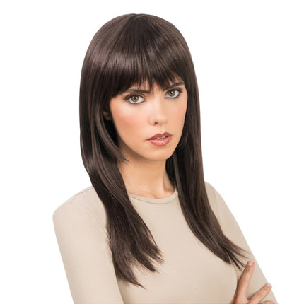 Perruque Rihanna marron 58 cm