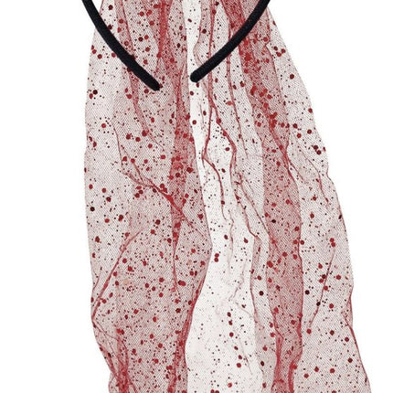 Rode Haarband Duivel Met Sluier van Fiestas Guirca koop je bij Partywinkel