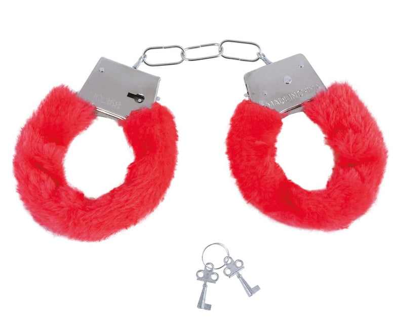 Rode Handboeien Fluweel van Fiestas Guirca koop je bij Partywinkel