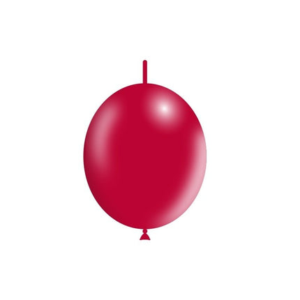 Rode Knoopballonnen 30cm 50st van Balloonia koop je bij Partywinkel