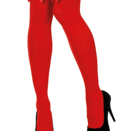 Rode Kousen Met Strik van Wilbers & Wilbers koop je bij Partywinkel