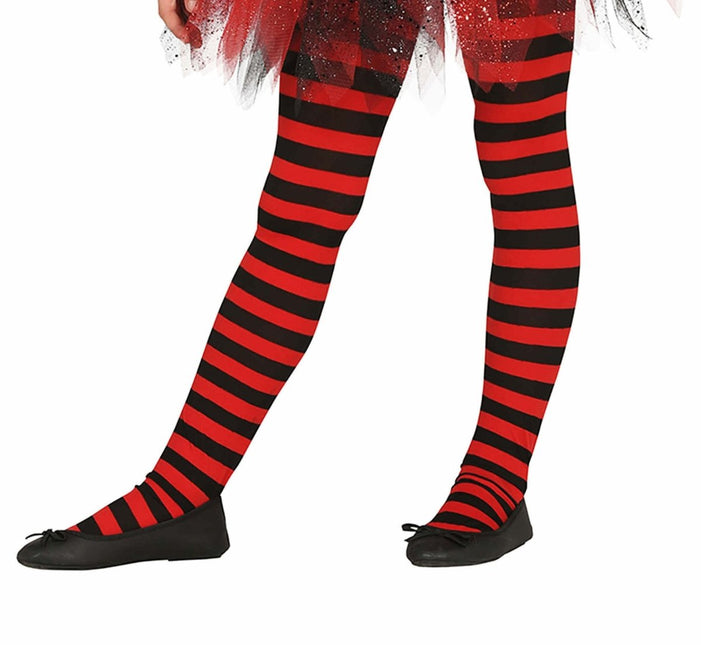 Rode Legging Gestreept Kind van Fiestas Guirca koop je bij Partywinkel