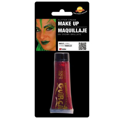 Rode Schmink Glitter 20ml - Partywinkel - 8434077154557