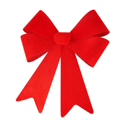 Rode Strik Fluweel 66cm van CHAKS koop je bij Partywinkel