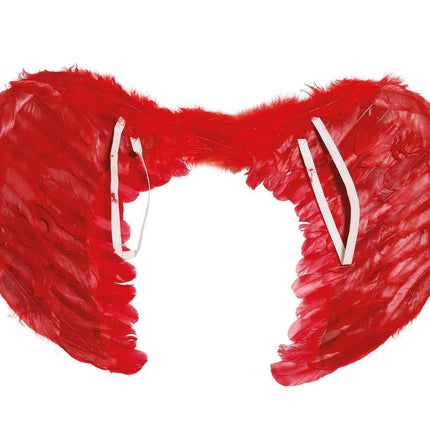 Rode Vleugels Veren 60x45cm van Fiestas Guirca koop je bij Partywinkel