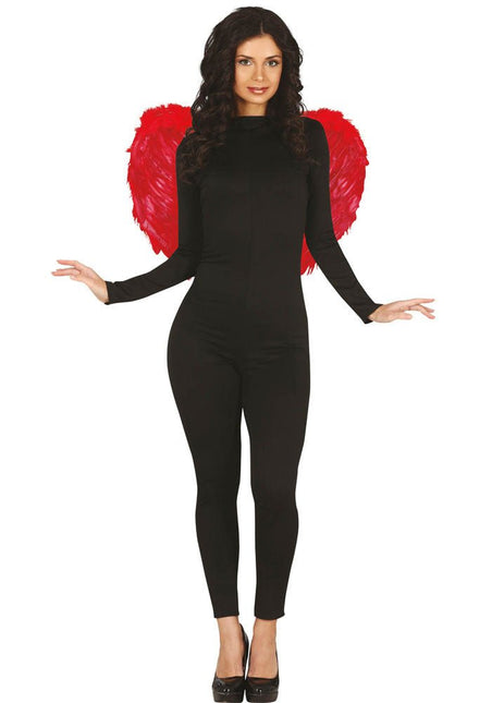 Rode Vleugels Veren 60x45cm van Fiestas Guirca koop je bij Partywinkel