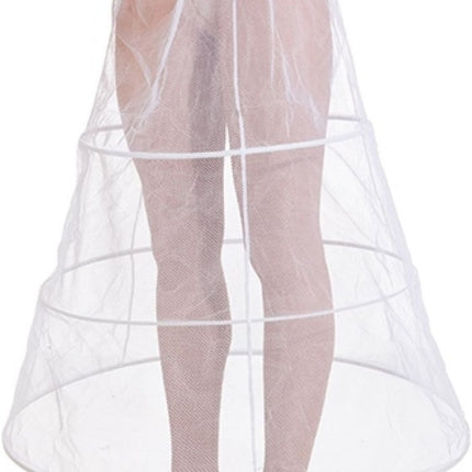 Rok met hoepels wit van Orlob koop je bij Partywinkel