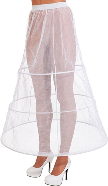 Rok met hoepels wit van Orlob koop je bij Partywinkel