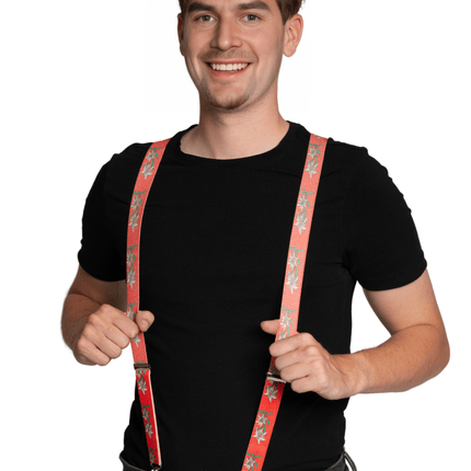 Rood Bretels Edelweiss 2,5cm van Partychimp koop je bij Partywinkel