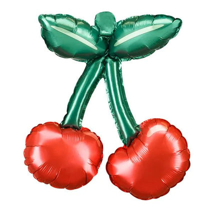 Rood Groene Helium Ballon Kers Leeg 31cm van Partydeco koop je bij Partywinkel