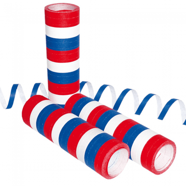 Rood Wit Blauw Serpentine 4m 20 ringen van WeFiesta koop je bij Partywinkel