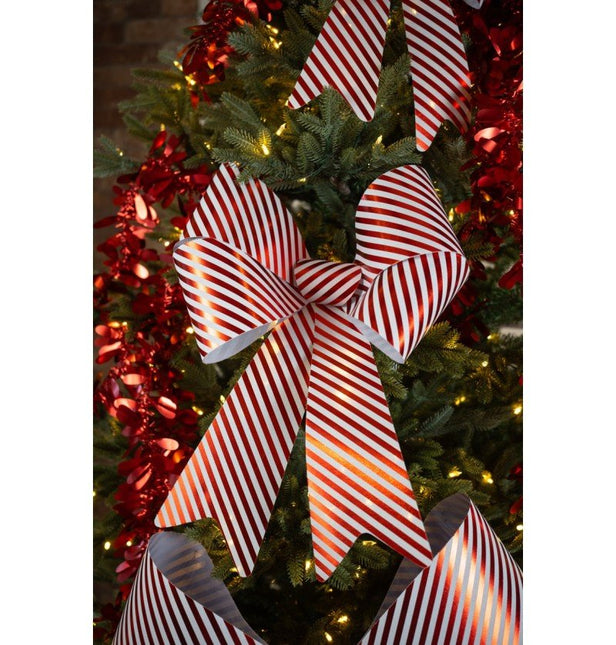 Rood Witte Strik Gestreept Groot 66cm van CHAKS koop je bij Partywinkel
