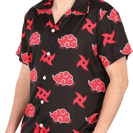 Rood Zwarte Blouse Heren Wolken - Partywinkel - 8434077271827