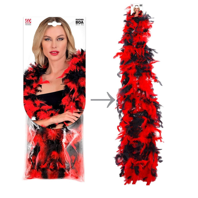 Rood Zwarte Boa 1,8m van Widmann koop je bij Partywinkel