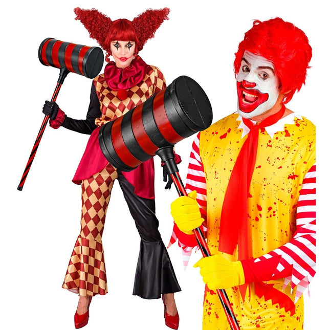 Rood Zwarte Nep Hamer 78cm van Widmann koop je bij Partywinkel