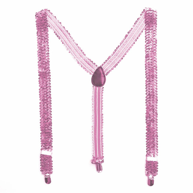 Bretelles à paillettes fluo, 2,5 cm