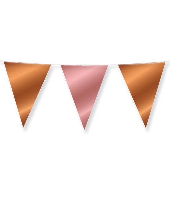 Rose Goud Bronzen Slinger Metallic 10m van Paper Dreams koop je bij Partywinkel