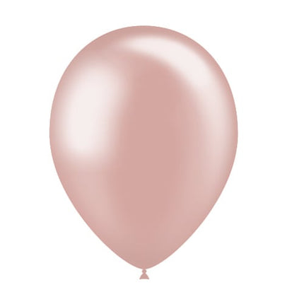 Rose Gouden Ballonnen Metallic 25cm 10st van Balloonia koop je bij Partywinkel
