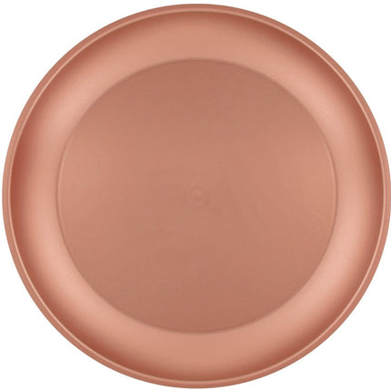 Rose Gouden Borden Plastic 21cm 4st van Procos koop je bij Partywinkel