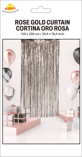 Rose Gouden Deurgordijn 2m van Fiestas Guirca koop je bij Partywinkel