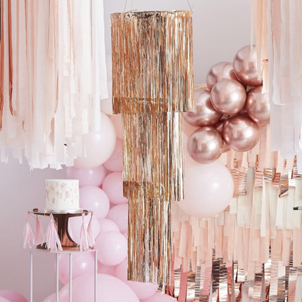 Rose Gouden Hangdecoratie Slingers 1,3m van Ginger Ray koop je bij Partywinkel