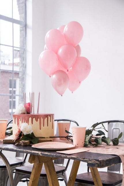 Rose Gouden Kaarsen 15cm 16st van Folat koop je bij Partywinkel