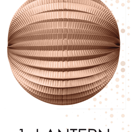 Rose Gouden Lampion Metallic 25cm van WeFiesta koop je bij Partywinkel