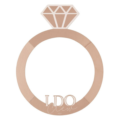 Rose Gouden Photobooth Frame Ring 74cm van Ginger Ray koop je bij Partywinkel