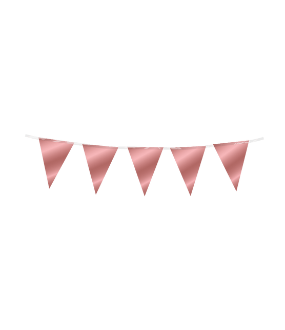Rose Gouden Slinger Mini Folie 3m - Partywinkel - 8716764246395