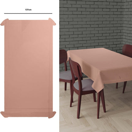 Rose Gouden Tafelkleed Metallic 2,74m van Fiestas Guirca koop je bij Partywinkel