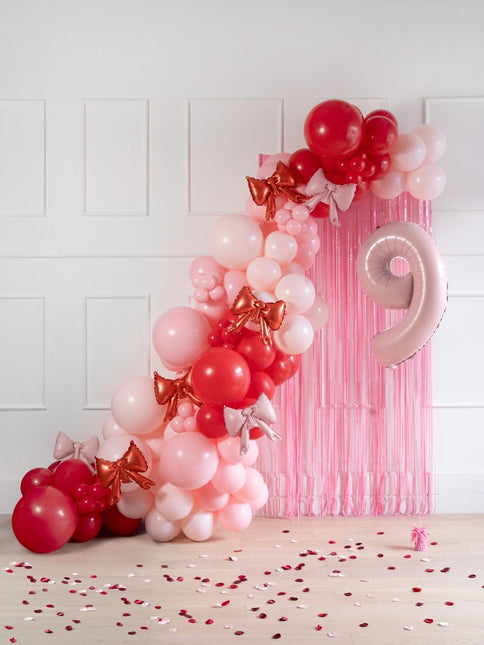 Roze Ballon Gewicht 7cm 4st van Partydeco koop je bij Partywinkel
