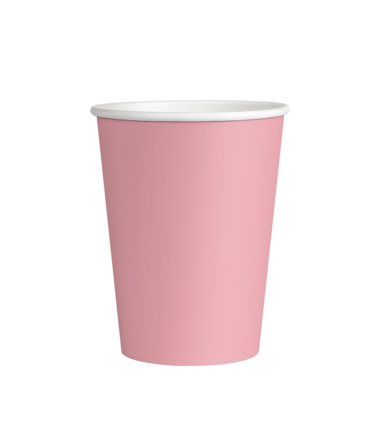 Roze Bekers 7cm 8st van Paper Dreams koop je bij Partywinkel