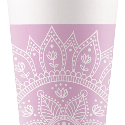 Roze Bekers Mandala 200ml van Procos koop je bij Partywinkel