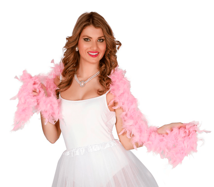 Roze Boa 40gr 1,8m van Fiestas Guirca koop je bij Partywinkel