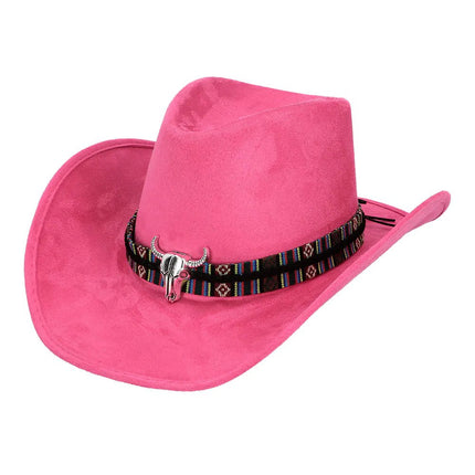 Roze Cowboy Hoed Luxe van Boland koop je bij Partywinkel