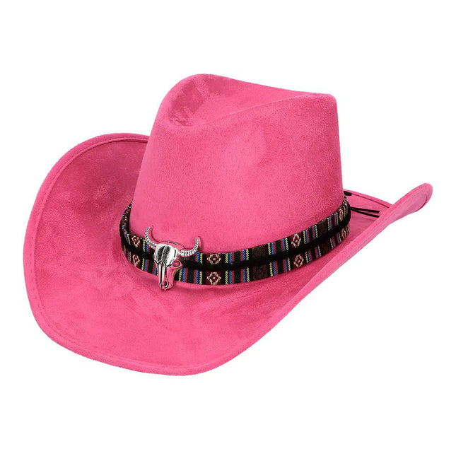 Roze Cowboy Hoed Luxe van Boland koop je bij Partywinkel