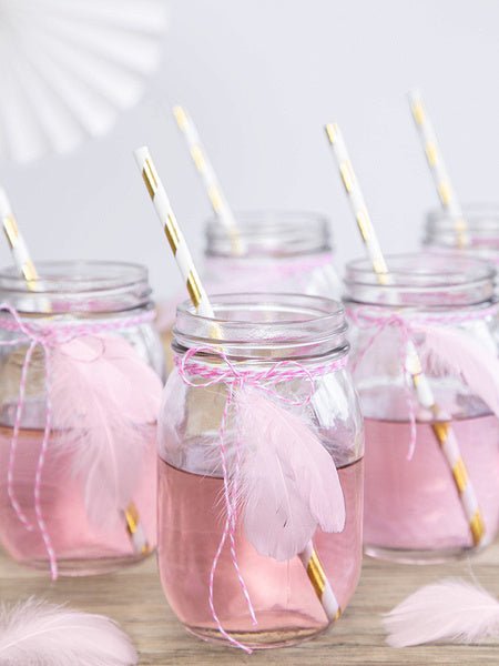 Roze Decoratie Veren 3g van Partydeco koop je bij Partywinkel