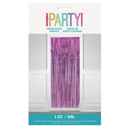 Roze Deurgordijn Pastel 2m van Unique koop je bij Partywinkel