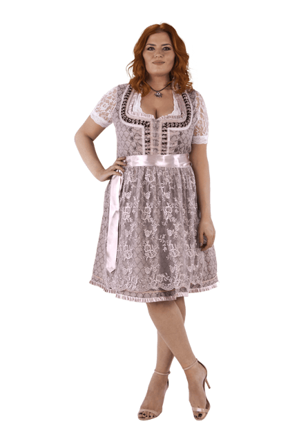 Roze Dirndl Jurk Oktoberfest Dames 2 Delig van Haus Huberts koop je bij Partywinkel